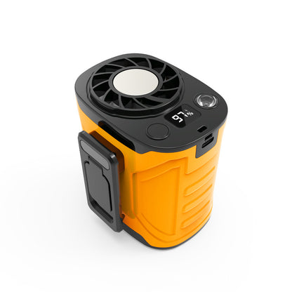🔥 JIFENG Power Waist Fan | 199-Speed Turbo Cooling Wearable Fan – Ultra Strong Airflow, 21700 Battery, Dual Turbine Wind, LED Display, Camping & Outdoor Work Essential