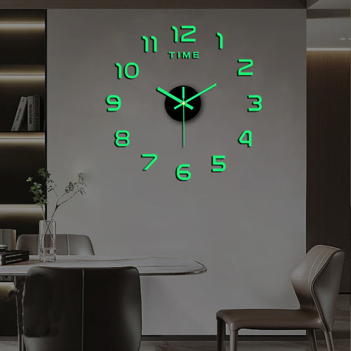 Creative DIY 3D Acrylic Digital Wall Clock