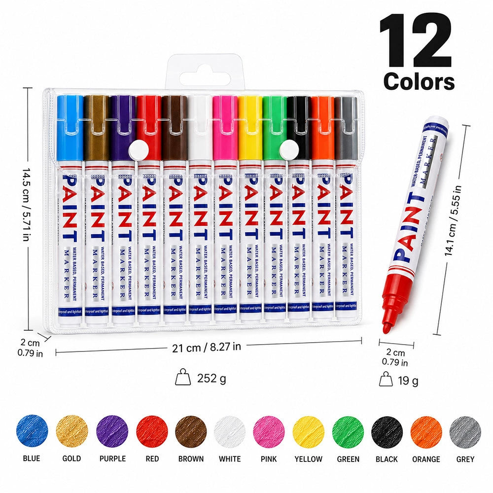 🎁Permanent Automotive Paint Marker Pens – Waterproof Oil-Based