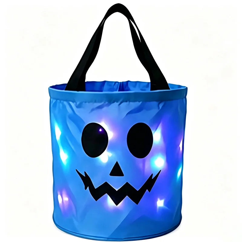 Light Up Halloween Candy Buckets For Trick Or Treating