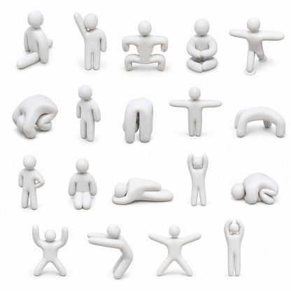 3D printed chameleon figurines