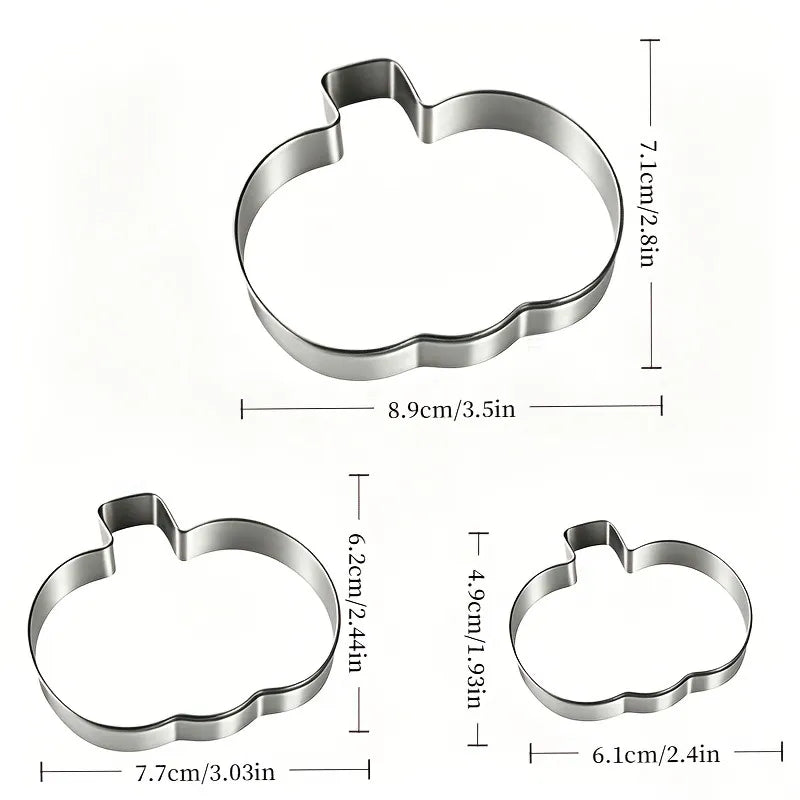 🎁12Pcs Halloween Cookie Cutter Set – Ghost, Witch Hat, Pumpkin & Bat