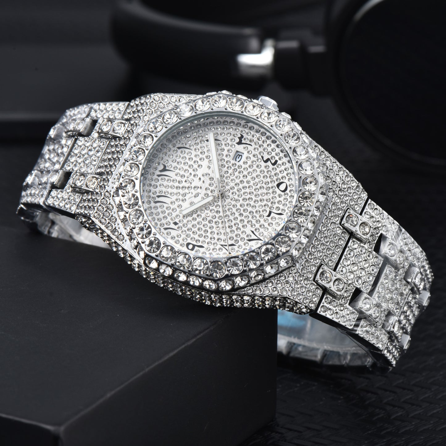 Men's Luxury Automatic Diamond Accent Watch