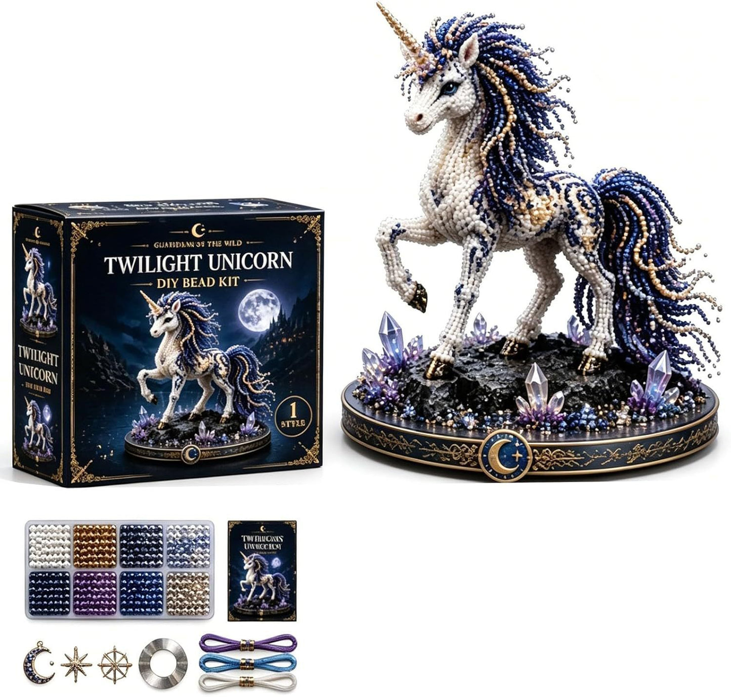 3D Guardian Animal DIY Bead Kit – Handmade Mythical Animal Craft Set for Creative Home Décor & Gifts