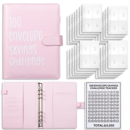 100 Envelopes Money Saving Challenge Binder – Save $5,050 in 100 Days!
