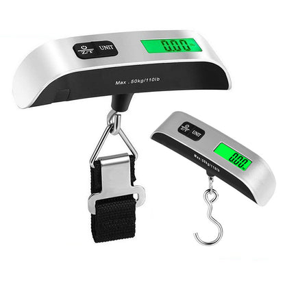 Portable Digital Hanging Luggage Scale with Backlit LCD Display