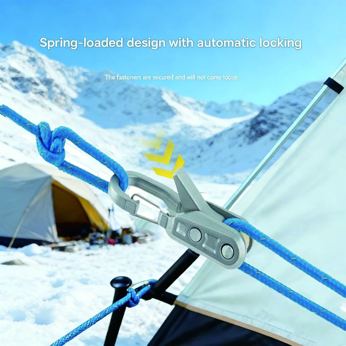 【Father's Day Gift】3PCS Retractable Buckle Rope – Adjustable Rope Roller for Camping, Boating & Everyday Outdoor Use