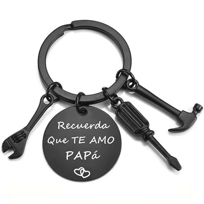 Buy 1 Get 1 FREE🔥Stainless Steel Tool Keychain – “Recuerda Que Te Amo Papa” Father’s Day Gift 2026