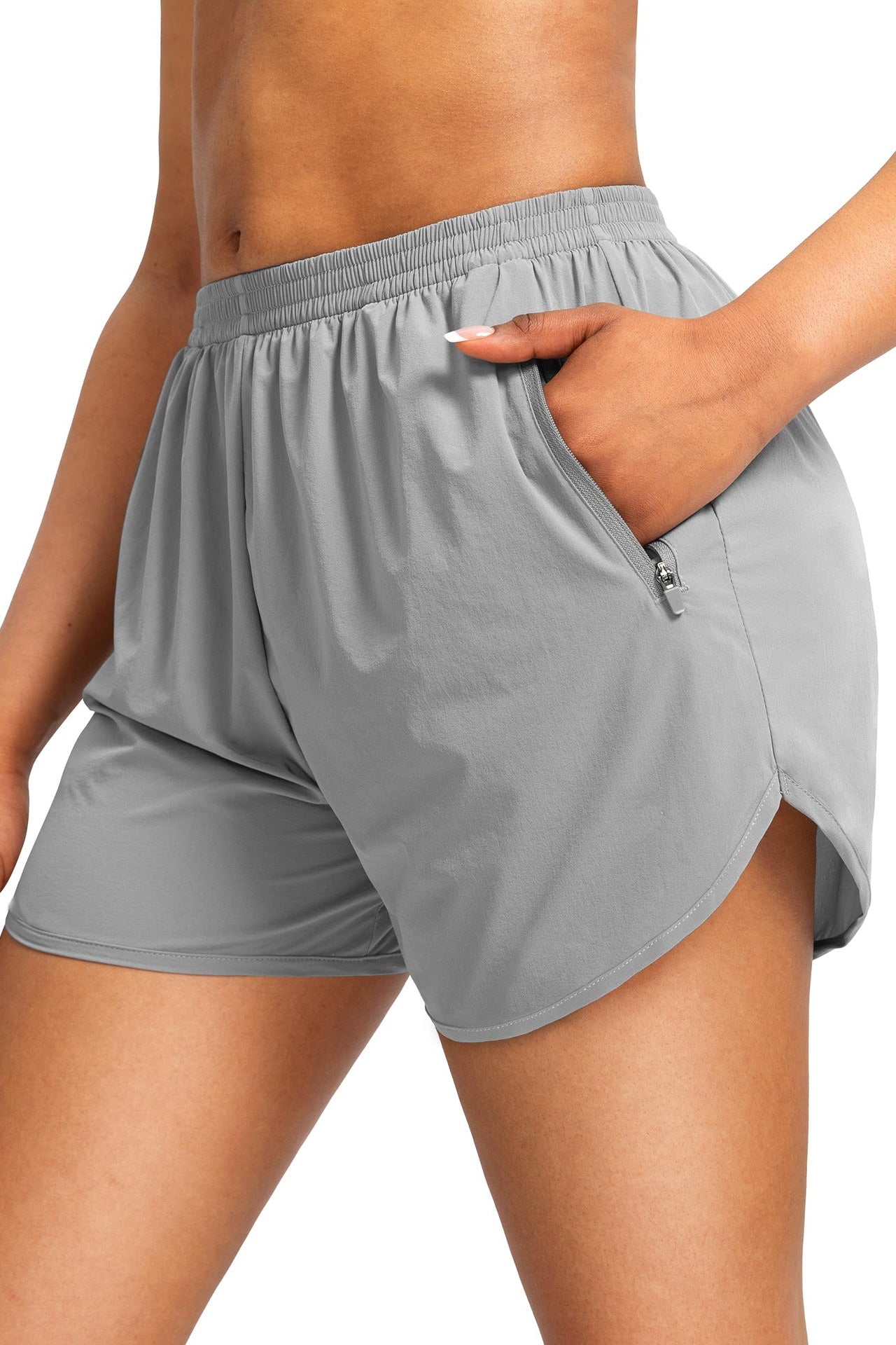 Women's Curved Hem Athletic Shorts
