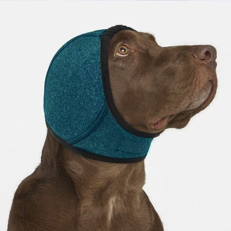 Dog Calming Hoodie Ear Wraps-Waterproof Dogs Swim Cap