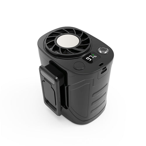🔥 JIFENG Power Waist Fan | 199-Speed Turbo Cooling Wearable Fan – Ultra Strong Airflow, 21700 Battery, Dual Turbine Wind, LED Display, Camping & Outdoor Work Essential