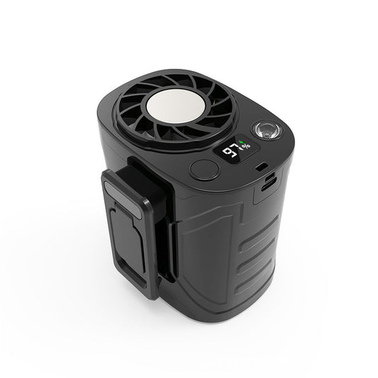 🔥 JIFENG Power Waist Fan | 199-Speed Turbo Cooling Wearable Fan – Ultra Strong Airflow, 21700 Battery, Dual Turbine Wind, LED Display, Camping & Outdoor Work Essential