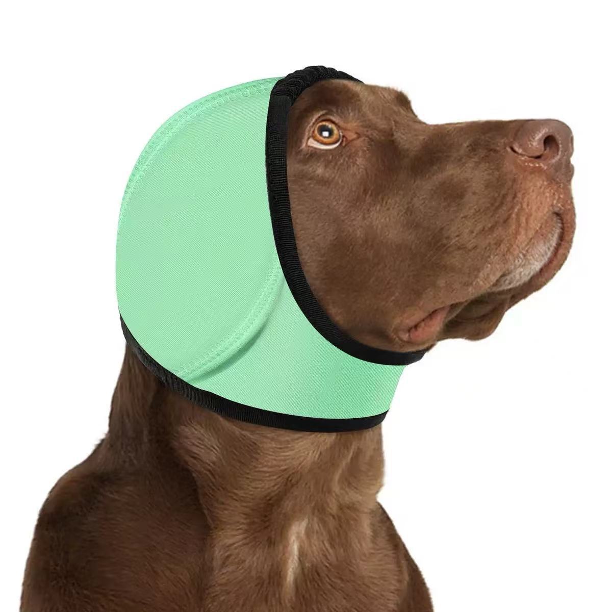 Dog Calming Hoodie Ear Wraps-Waterproof Dogs Swim Cap