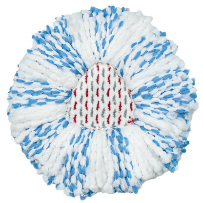 Upgraded Spin Mop Replacement Head with Built-in Scrub Pad