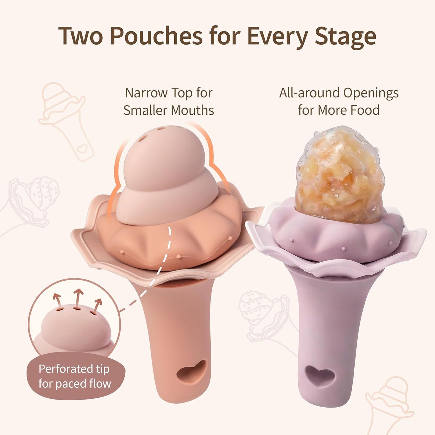 Baby Silicone Fruit Feeder & Teething Pacifier