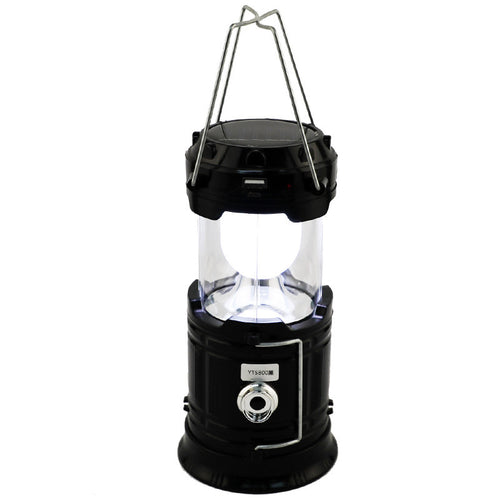 Solar Rechargeable Camping Lantern – LED Emergency Light with Magnetic Base & Hanging Hook 🔦