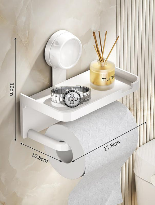 Toilet Paper Holder with Shelf