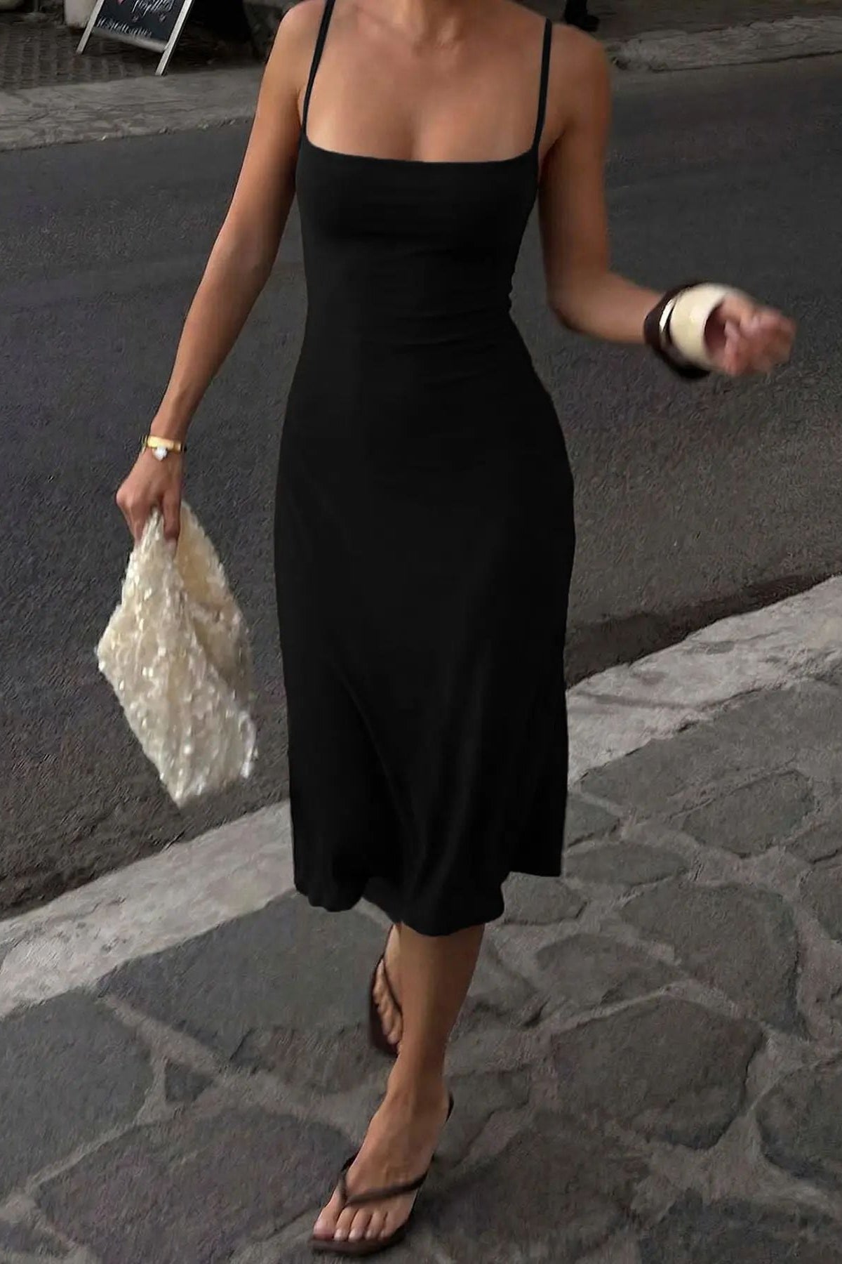 Women's Bodycon Cami Midi Dress