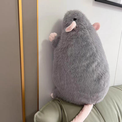 🐭 Fancy Rat Plush Toy – 14"/20" Oversized Mouse Stuffed Animal Gift for Kids & Adults