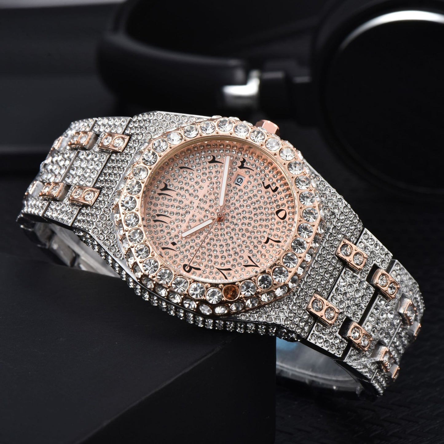 Men's Luxury Automatic Diamond Accent Watch