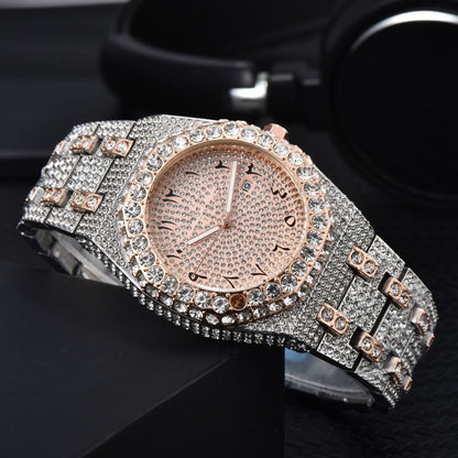 Men's Luxury Automatic Diamond Accent Watch