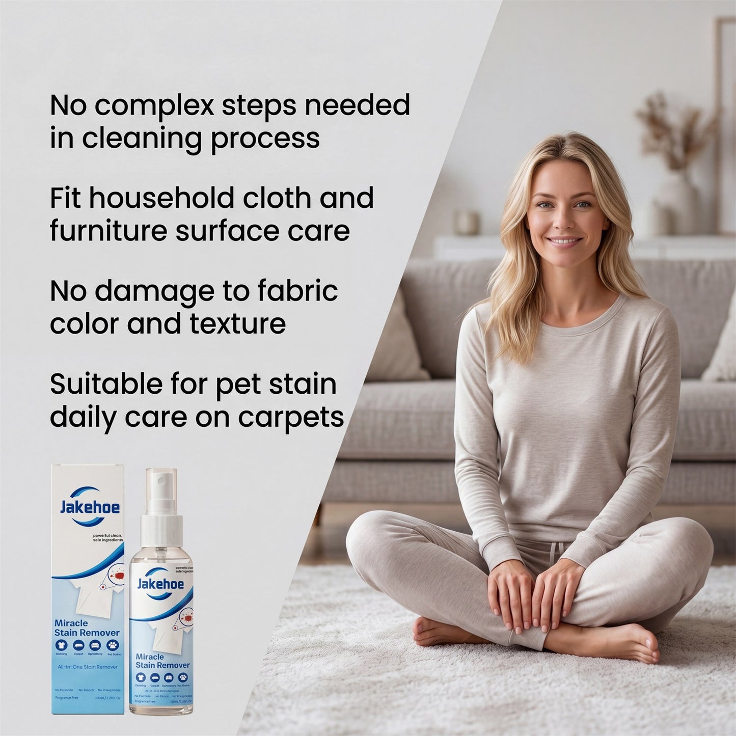 Multi-Surface Stain Remover Spray for Clothes, Carpets & Upholstery
