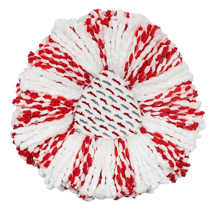 Upgraded Spin Mop Replacement Head with Built-in Scrub Pad