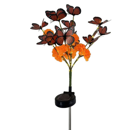 Solar Marigold Butterfly Memorial Garden Lights