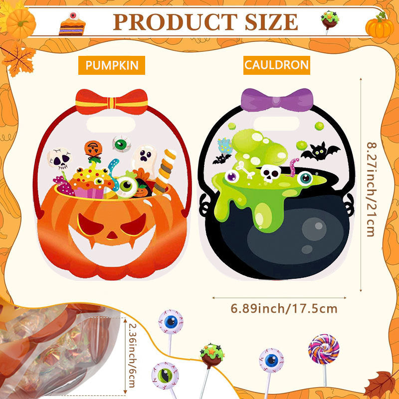 Halloween Pumpkin Treat Bags – 20 Pack