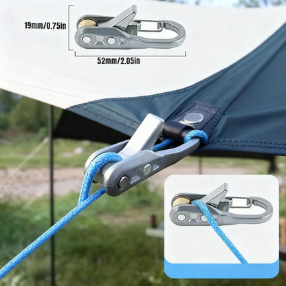【Father's Day Gift】3PCS Retractable Buckle Rope – Adjustable Rope Roller for Camping, Boating & Everyday Outdoor Use