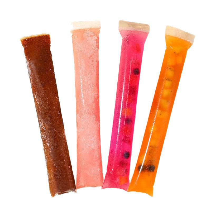 100 Pack Disposable Ice Pop Mold Bags with Silicone Funnel – BPA-Free Ziplock Freezer Pouches for Homemade Frozen Treats 🍧