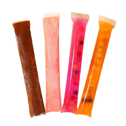 100 Pack Disposable Ice Pop Mold Bags with Silicone Funnel – BPA-Free Ziplock Freezer Pouches for Homemade Frozen Treats 🍧