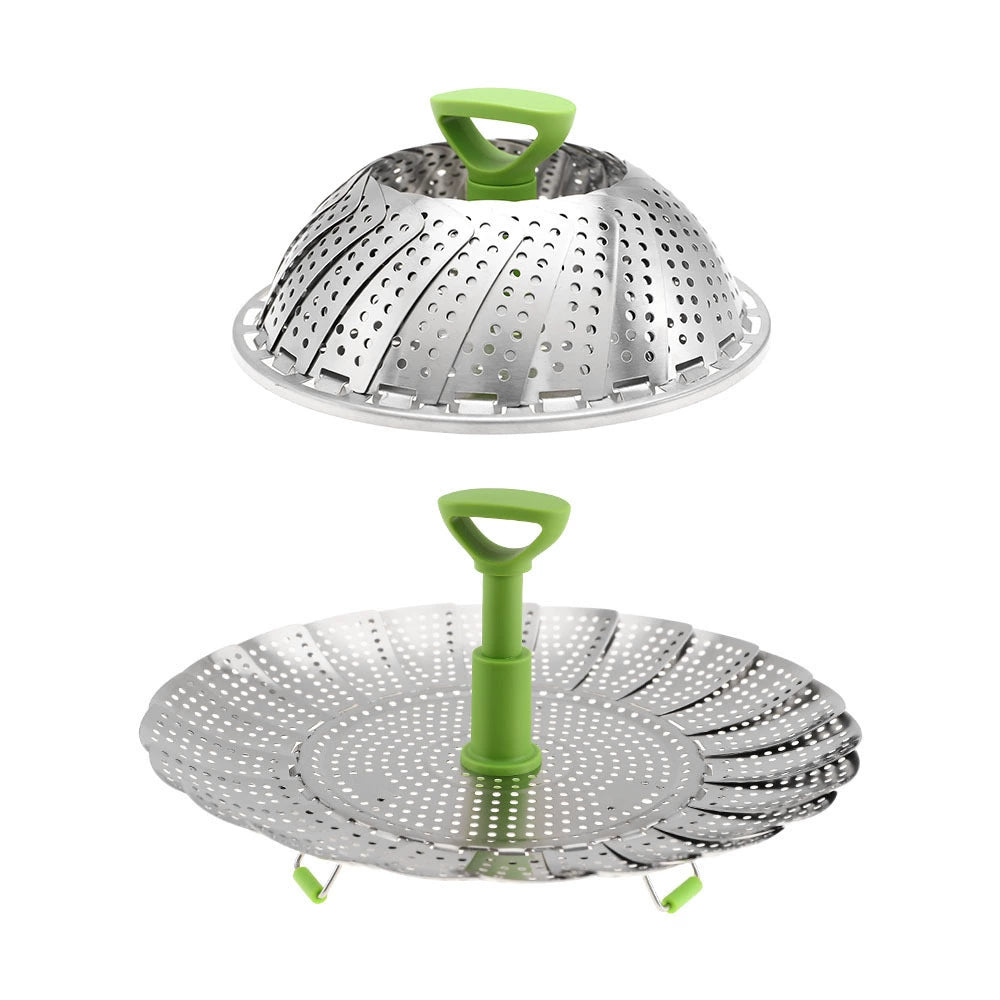 Expandable Stainless Steel Folding Steamer Basket