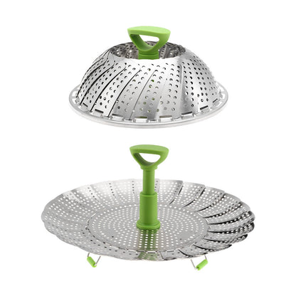 Expandable Stainless Steel Folding Steamer Basket