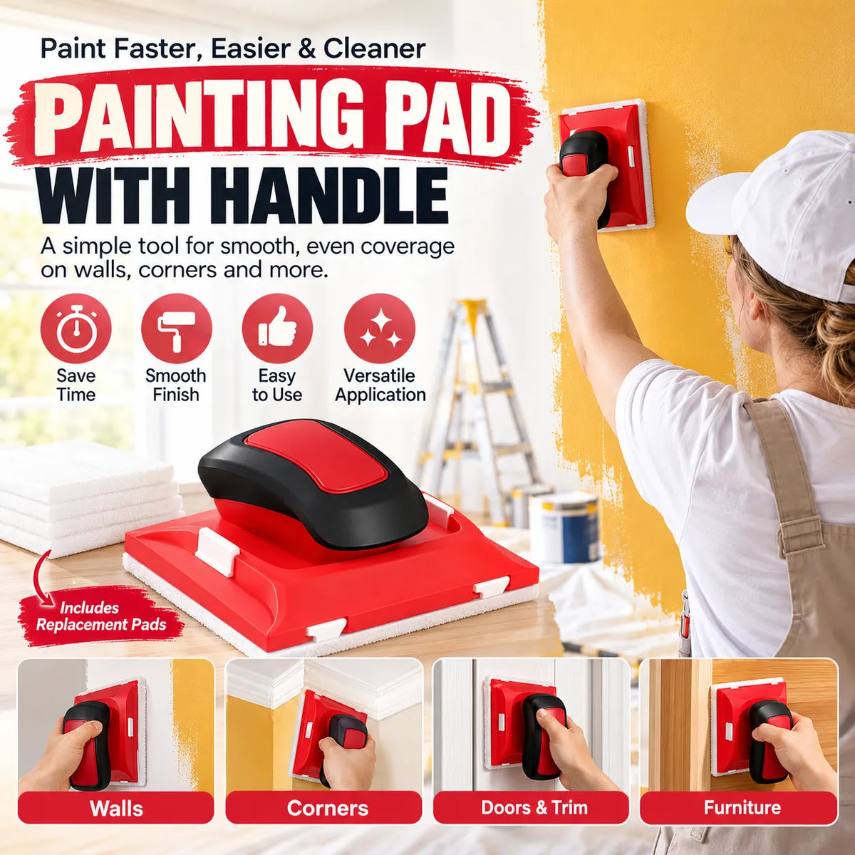 🎁Easy-Grip Paint Edger Tool – Smooth Painting & Clean Edges