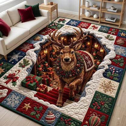 ❤️3D Christmas Illusion Area Rug