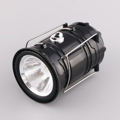 🔦Solar USB Rechargeable Collapsible Camping Lantern Flashlight, Waterproof Emergency Light