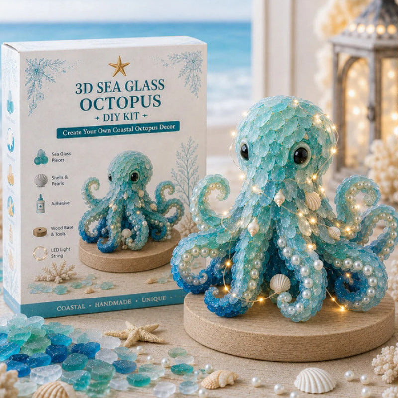 DIY Lighted Sea Glass Art Kit – 11 Designs