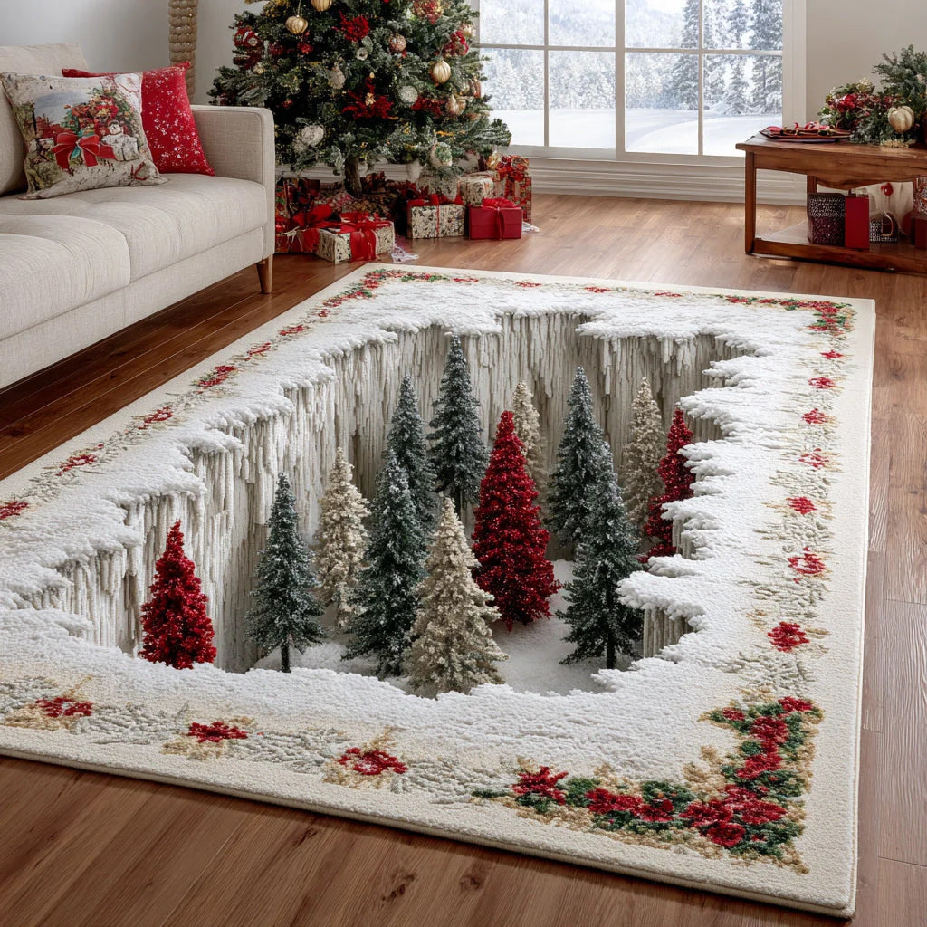 ❤️3D Christmas Illusion Area Rug