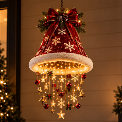 Premium Christmas Chandelier – Festive Hanging Holiday Light