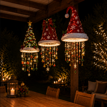 Premium Christmas Chandelier – Festive Hanging Holiday Light