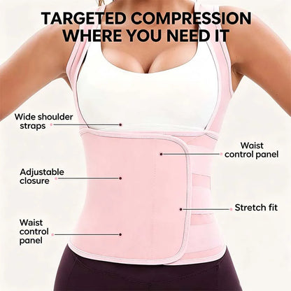 Women's Sweat Compression Shapewear Vest With Sculpting Fit