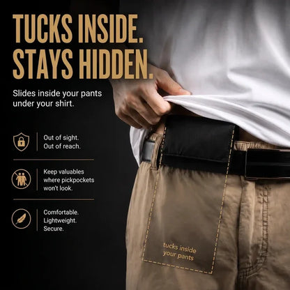 🎁Men's Hidden Belt Wallet With Secure Travel Storage