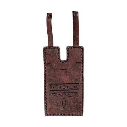 🎁2 Pcs Western Leather Boot Wallet Set With Snap Strap