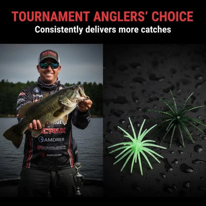 🎁Tentacle Soft Plastic Fishing Lure. Finesse Bass Bait for Drop Shot Wacky Rig. Slow Sinking