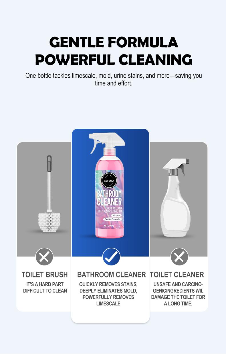 Bathroom Cleaner Powerfully Removes Limescale