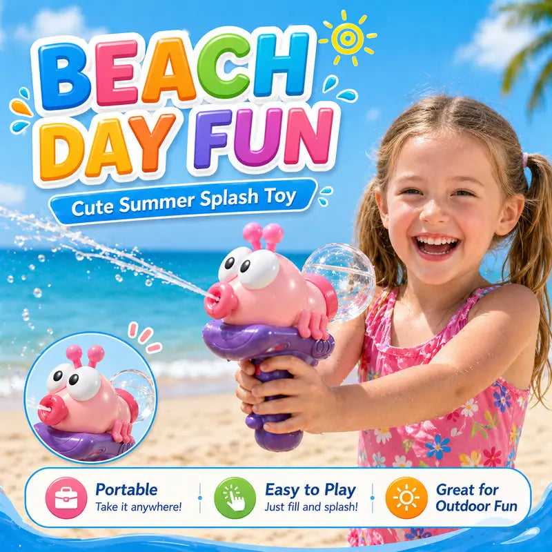 Electric Water Blaster Toy for Kids – Cute Animal One-Touch Summer Water Blaster for Pool, Beach & Backyard Fun