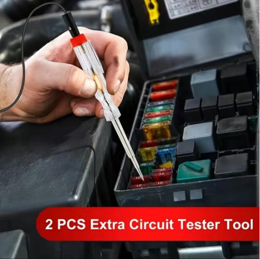 306PCS Car Blade Fuse Assortment Set – Automotive Replacement Fuse Kit with Fuse Puller & Circuit Tester