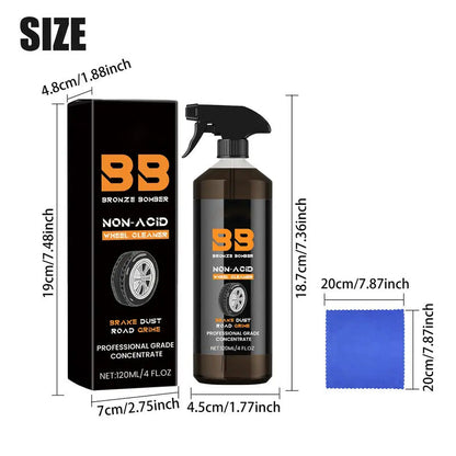 🚗 Automotive Rust Remover Spray 120ml – Fast-Acting Rust, Iron & Grime Cleaner for Wheels, Rims & Metal Surfaces ✨