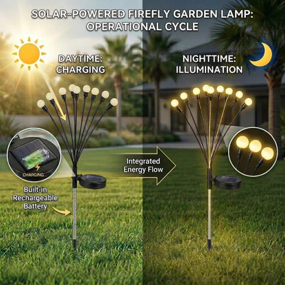 Solar Firefly Swaying Garden Lights – Waterproof Outdoor Landscape Decor